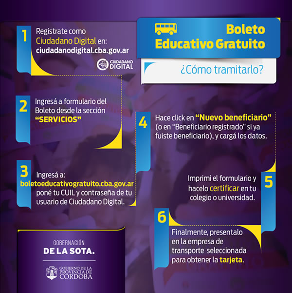 Sacar Boleto Educativo Gratuito