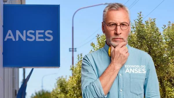 Jubilado en la oficina de la Anses