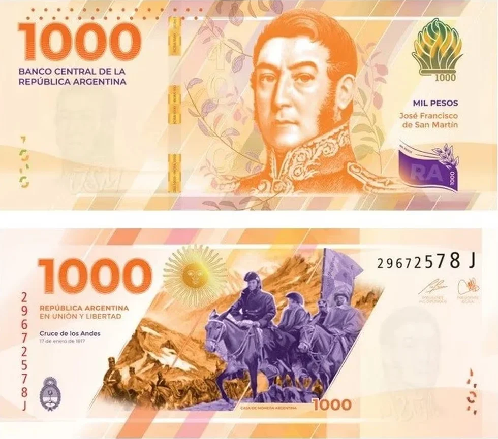 Nuevo billete de $1000