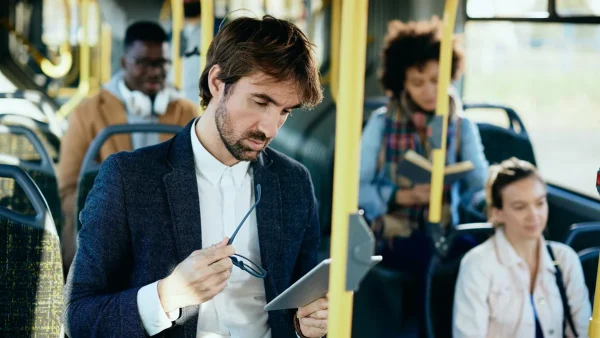 Pasajeros de un colectivo