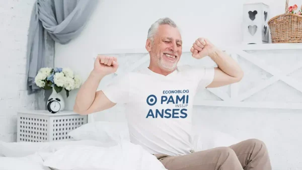 Jubilado de Anses afiliado a PAMI en la cama