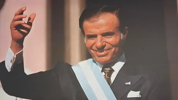 Cuadro de Carlos Menem en Casa Rosada