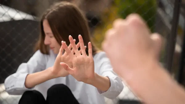 Mujer víctima de violencia de género