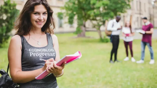 Estudiante de Progresar en la universidad