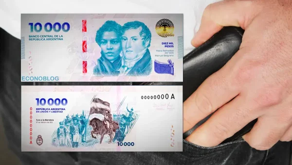 Nuevo billete de $10.000