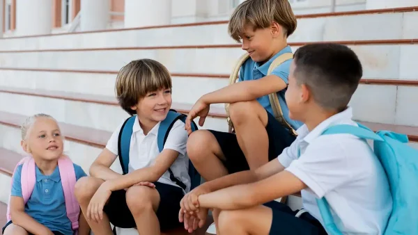 Estudiantes de nivel primario de colegio privado