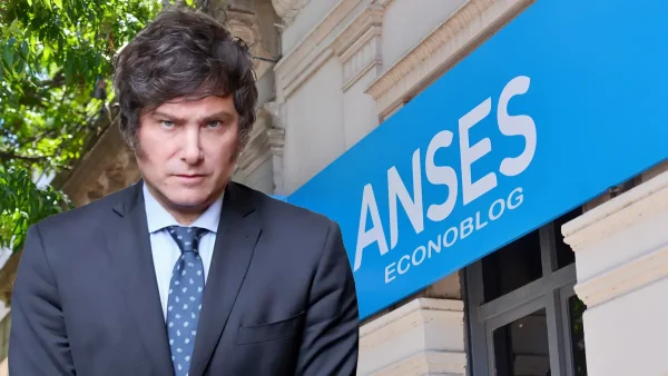 Javier Milei en Anses