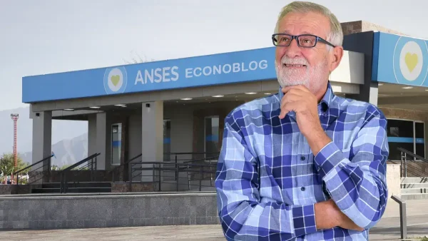 Jubilado pensando en delegación de Anses