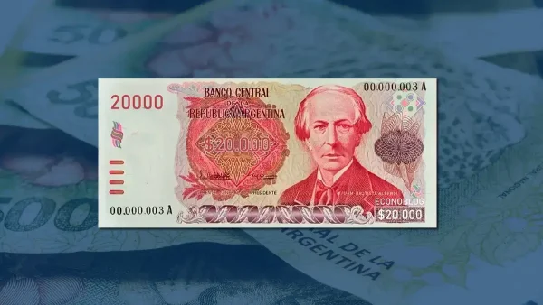 Nuevo billete de $20.000