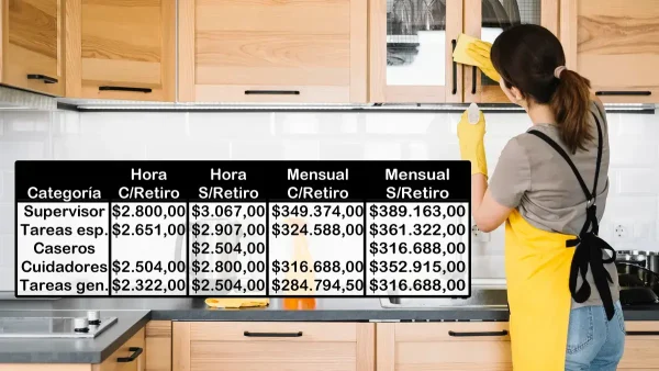 Sueldos vigentes en julio