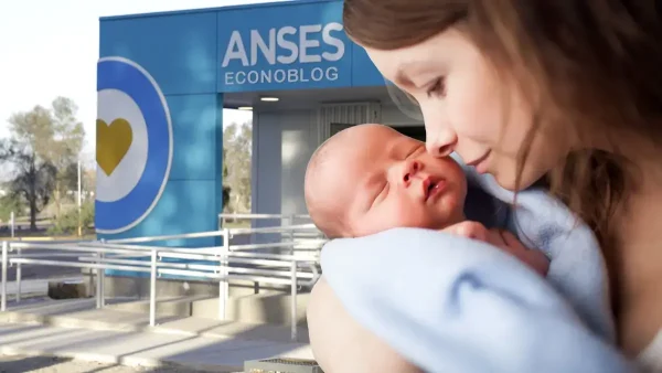 Madre con su bebé en Anses