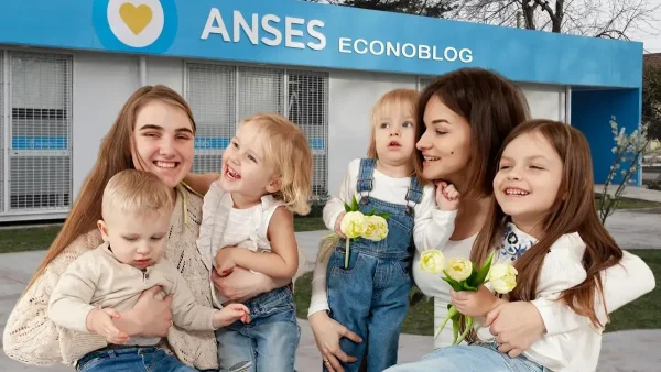 Madre de 7 hijos en oficina de Anses