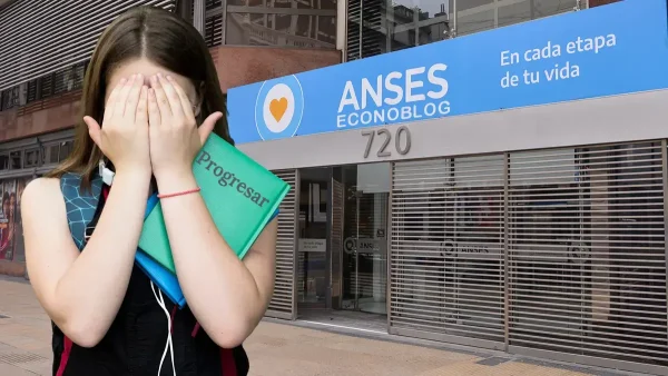 Estudiante triste de Becas Progresar en Anses