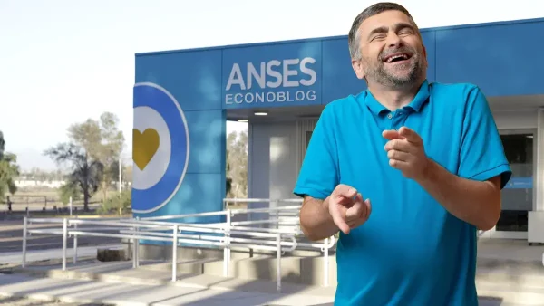 Hombre contento en Anses