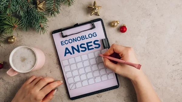 Calendario navideño de Anses