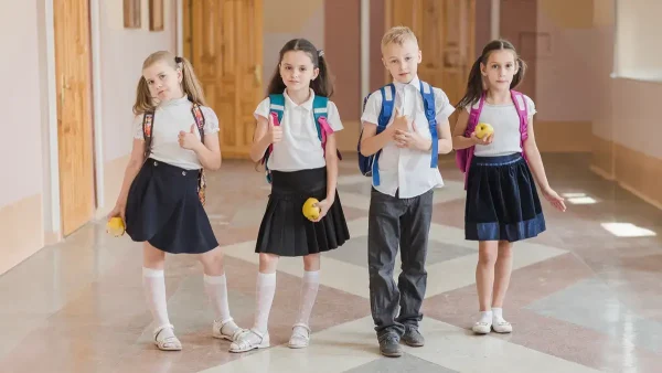 Estudiantes de un colegio privado