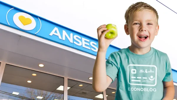 Niño con remera de la Tarjeta Alimentar en Anses