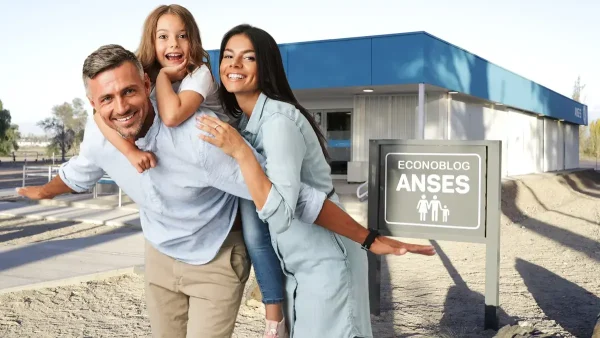 Familia del SUAF contenta en Anses