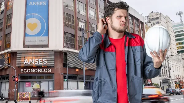 Trabajador pensando frente a Anses