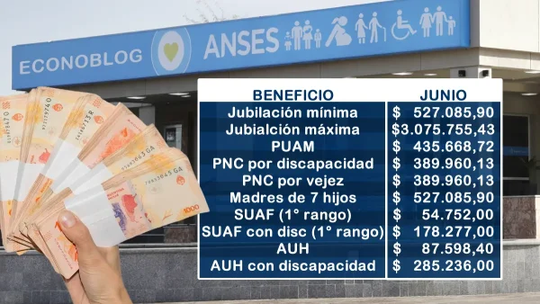 Importes para junio de 2025