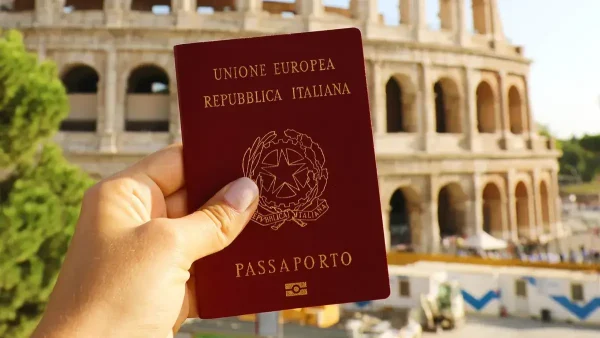 Pasaporte italiano en Roma
