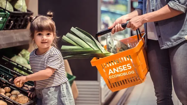 Titular de Anses comprando en el supermercado