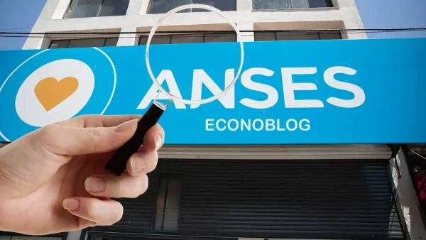 Mano con una lupa en Anses