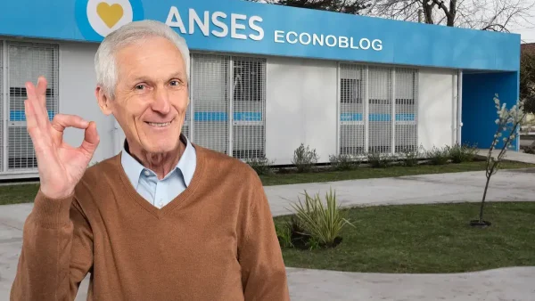 Jubilado contento frente a Anses