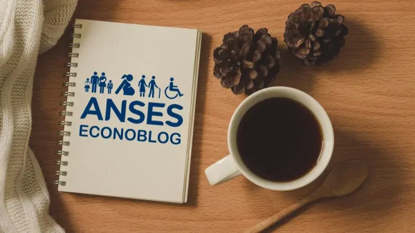 Cuaderno de Anses junto a taza de café