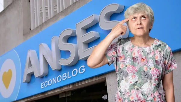 Jubilada pensando en Anses