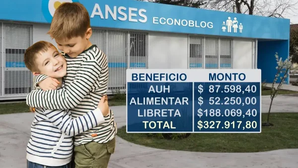 Valores cobrados por la AUH