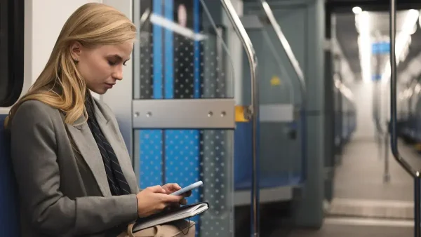 Mujer en el subte