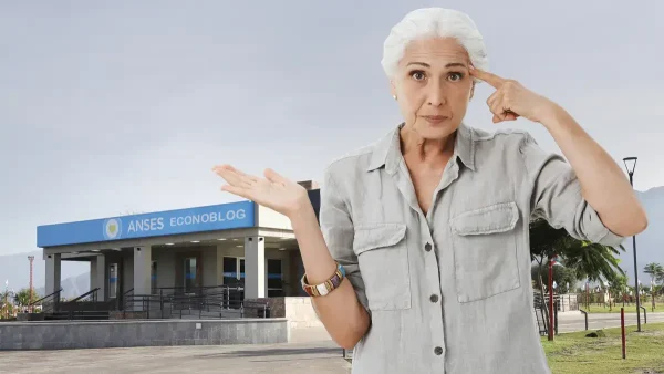 Jubilada pensando en Anses