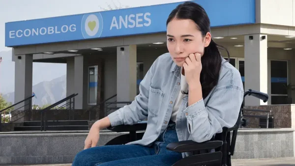 Beneficiaria de PNC triste en Anses