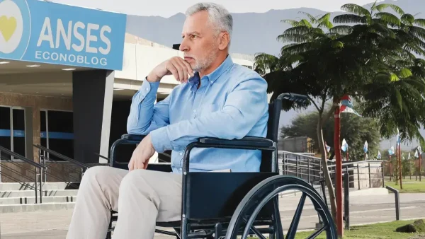 Titular de PNC en silla de ruedas en Anses