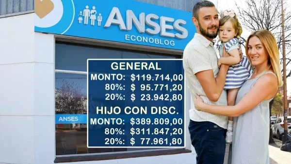 Importes de AUH para noviembre