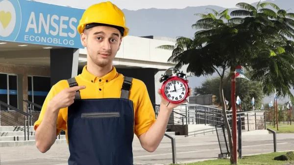 Trabajador con reloj en Anses