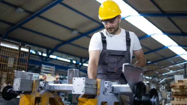 Trabajador en una fábrica