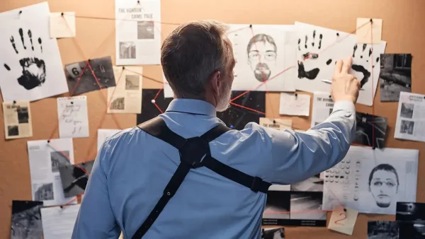 Detective trabajando